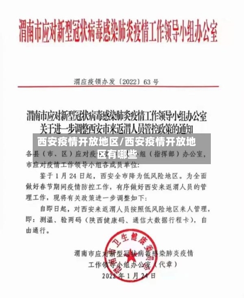 西安疫情开放地区/西安疫情开放地区有哪些-第1张图片