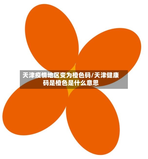 天津疫情地区变为橙色码/天津健康码是橙色是什么意思-第3张图片