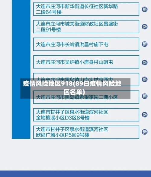 疫情风险地区918(89日疫情风险地区名单)-第3张图片