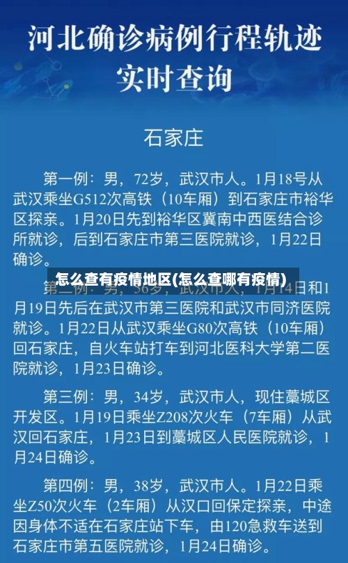 怎么查有疫情地区(怎么查哪有疫情)-第1张图片
