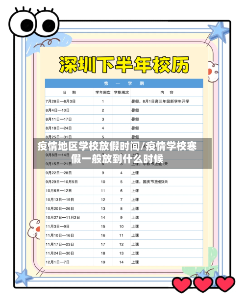 疫情地区学校放假时间/疫情学校寒假一般放到什么时候-第2张图片
