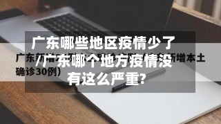 广东哪些地区疫情少了/广东哪个地方疫情没有这么严重?-第2张图片