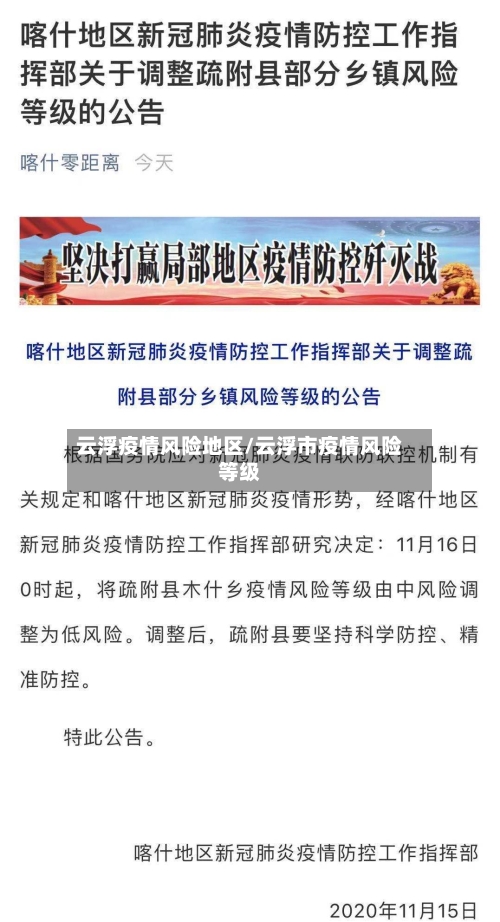 云浮疫情风险地区/云浮市疫情风险等级-第1张图片