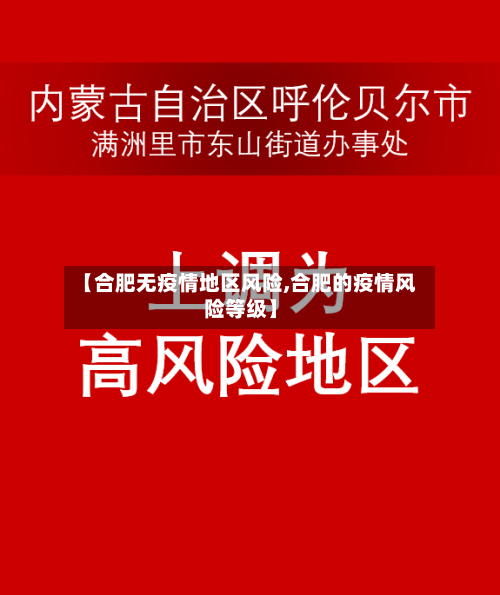 【合肥无疫情地区风险,合肥的疫情风险等级】-第1张图片