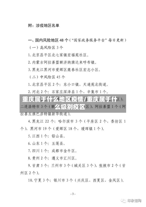 重庆属于什么地区疫情/重庆属于什么级别疫区-第1张图片
