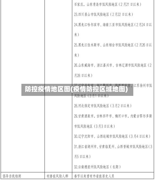 防控疫情地区图(疫情防控区域地图)-第1张图片