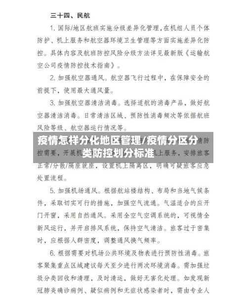 疫情怎样分化地区管理/疫情分区分类防控划分标准-第1张图片