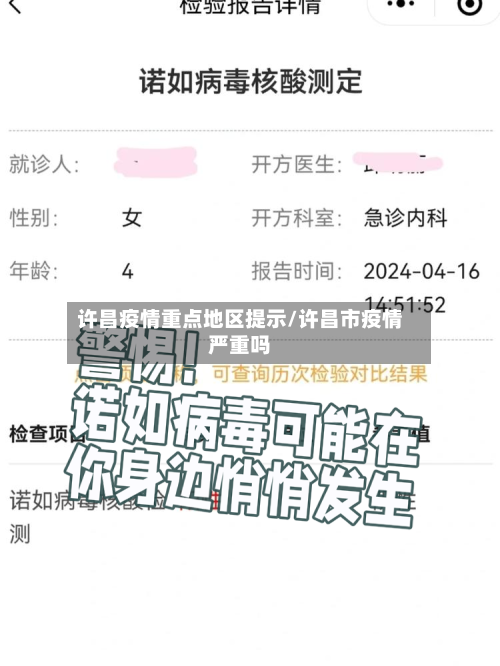 许昌疫情重点地区提示/许昌市疫情严重吗-第1张图片