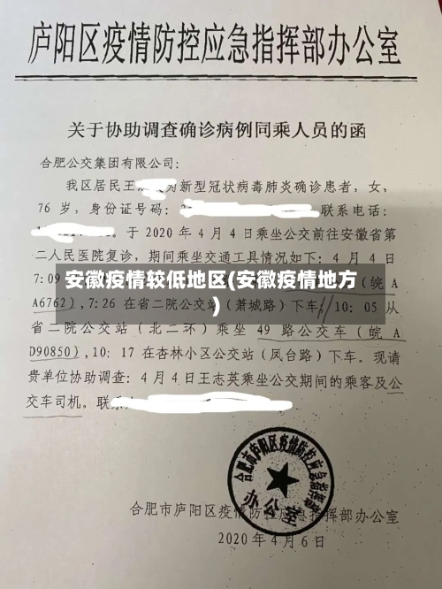 安徽疫情较低地区(安徽疫情地方)-第1张图片