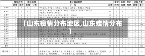 【山东疫情分布地区,山东疾情分布】-第1张图片