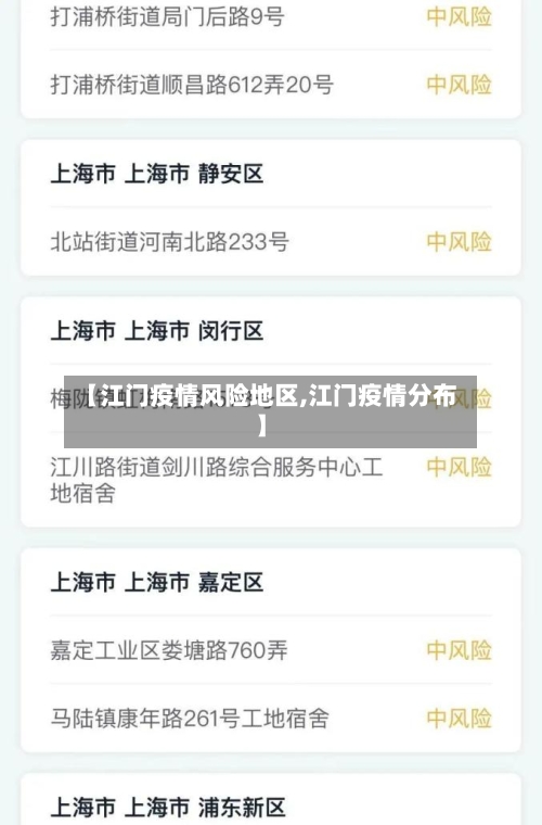 【江门疫情风险地区,江门疫情分布】-第1张图片