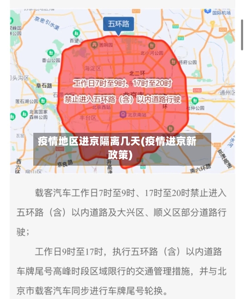 疫情地区进京隔离几天(疫情进京新政策)-第1张图片