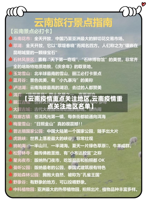 【云南疫情重点关注地区,云南疫情重点关注地区名单】-第2张图片