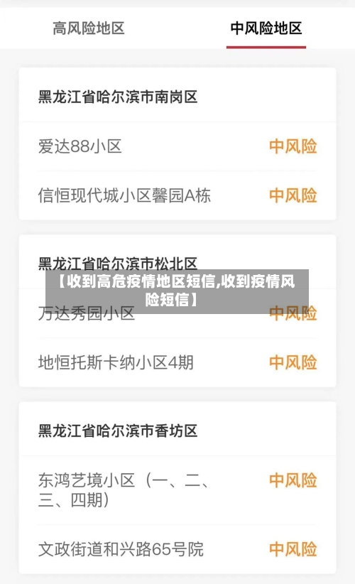 【收到高危疫情地区短信,收到疫情风险短信】-第1张图片