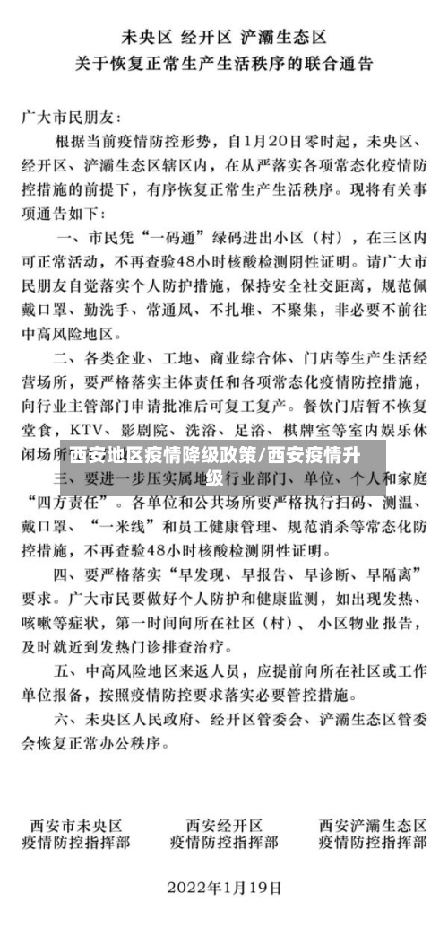 西安地区疫情降级政策/西安疫情升级-第3张图片