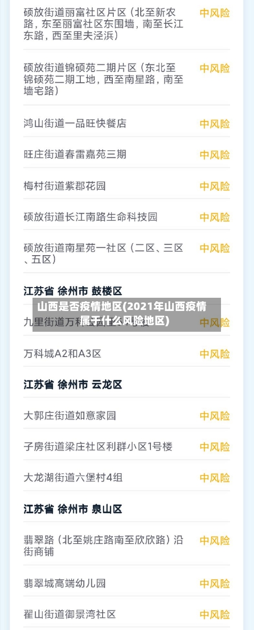 山西是否疫情地区(2021年山西疫情属于什么风险地区)-第1张图片